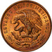Coin, Mexico, 20 Centavos, 1970, Mexico City, AU(55-58), Bronze, KM:440