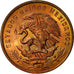 Moneta, Mexico, 20 Centavos, 1970, Mexico City, AU(55-58), Brązowy, KM:440