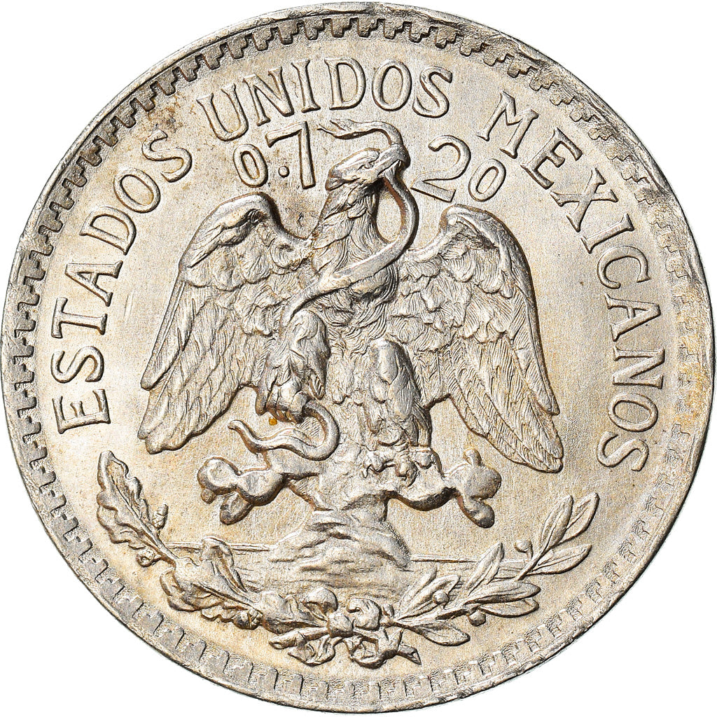 Coin, Mexico, 50 Centavos, 1945, Mexico City, AU(55-58), Silver, KM:447