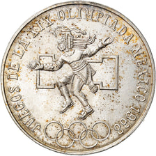 Coin, Mexico, 25 Pesos, 1968, Mexico, AU(55-58), Silver, KM:479.1