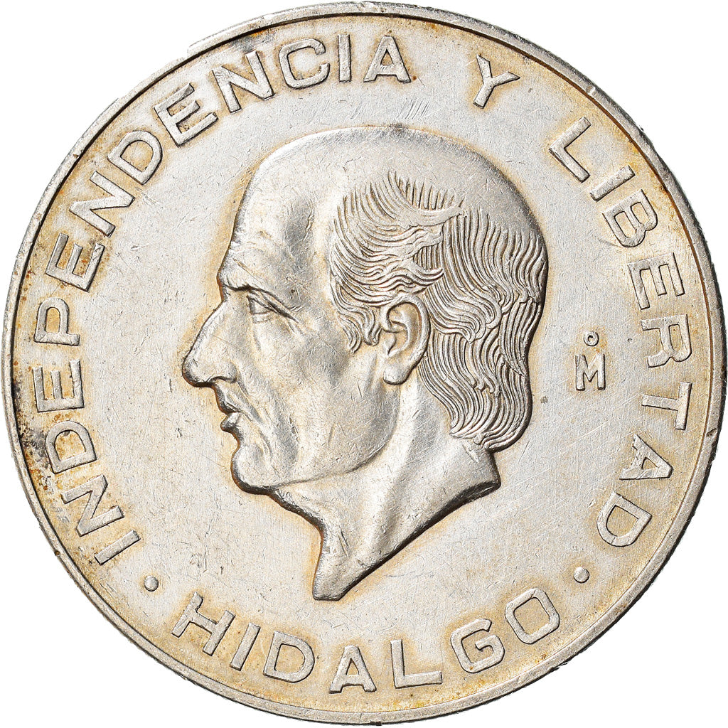 Coin, Mexico, 10 Pesos, 1956, Mexico City, AU(55-58), Silver, KM:474