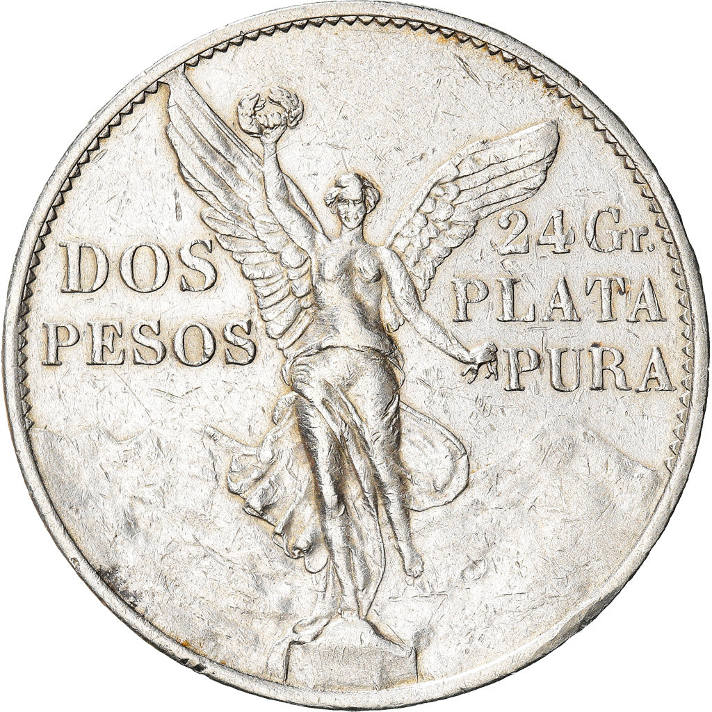 Coin, Mexico, 2 Pesos, 1921, Mexico City, AU(50-53), Silver, KM:462