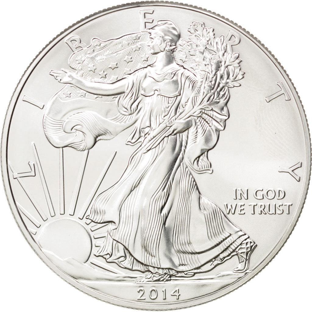 Etats-Unis, 1 Dollar Silver Eagle 2014, 1 once Argent, KM New