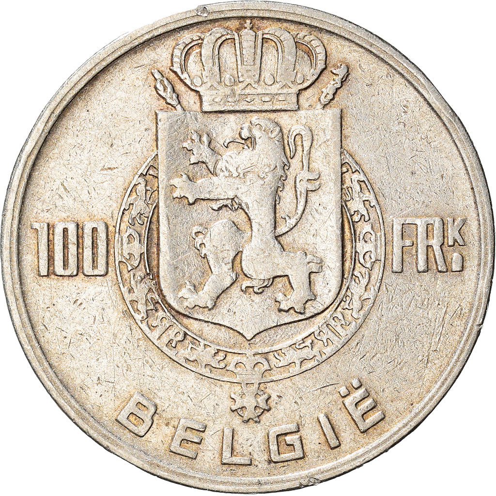 Coin, Belgium, Régence Prince Charles, 100 Francs, 100 Frank, 1948, EF(40-45)