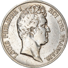 Coin, France, Louis-Philippe, 5 Francs, 1830, Paris, VF(20-25), Silver
