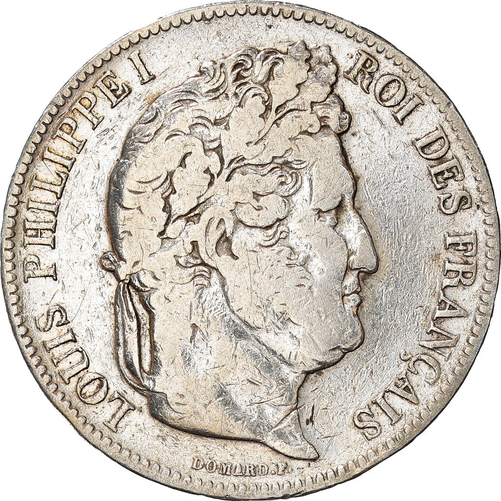 Monnaie, France, Louis-Philippe, 5 Francs, 1842, Strasbourg, TB, Argent