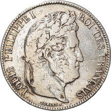 Monnaie, France, Louis-Philippe, 5 Francs, 1837, Paris, TB+, Argent