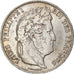 Moneda, Francia, Louis-Philippe, 5 Francs, 1841, Bordeaux, BC+, Plata, KM:749.7
