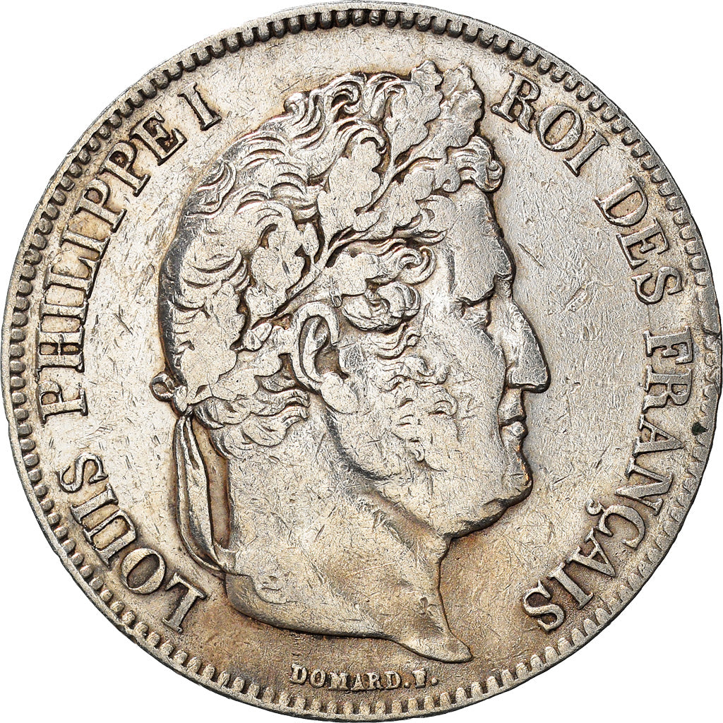 Monnaie, France, Louis-Philippe, 5 Francs, 1834, Rouen, TB+, Argent