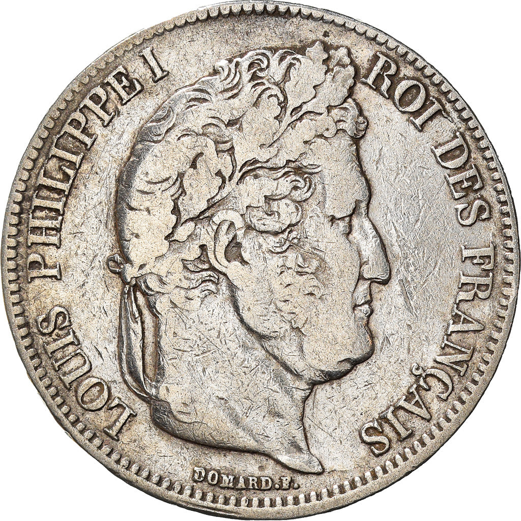 Coin, France, Louis-Philippe, 5 Francs, 1832, Lille, VF(20-25), Silver