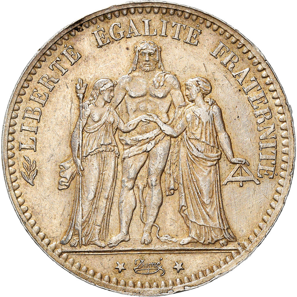 Münze, Frankreich, Hercule, 5 Francs, 1876, Paris, SS+, Silber, KM:820.1