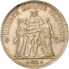 Münze, Frankreich, Hercule, 5 Francs, 1876, Paris, SS+, Silber, KM:820.1