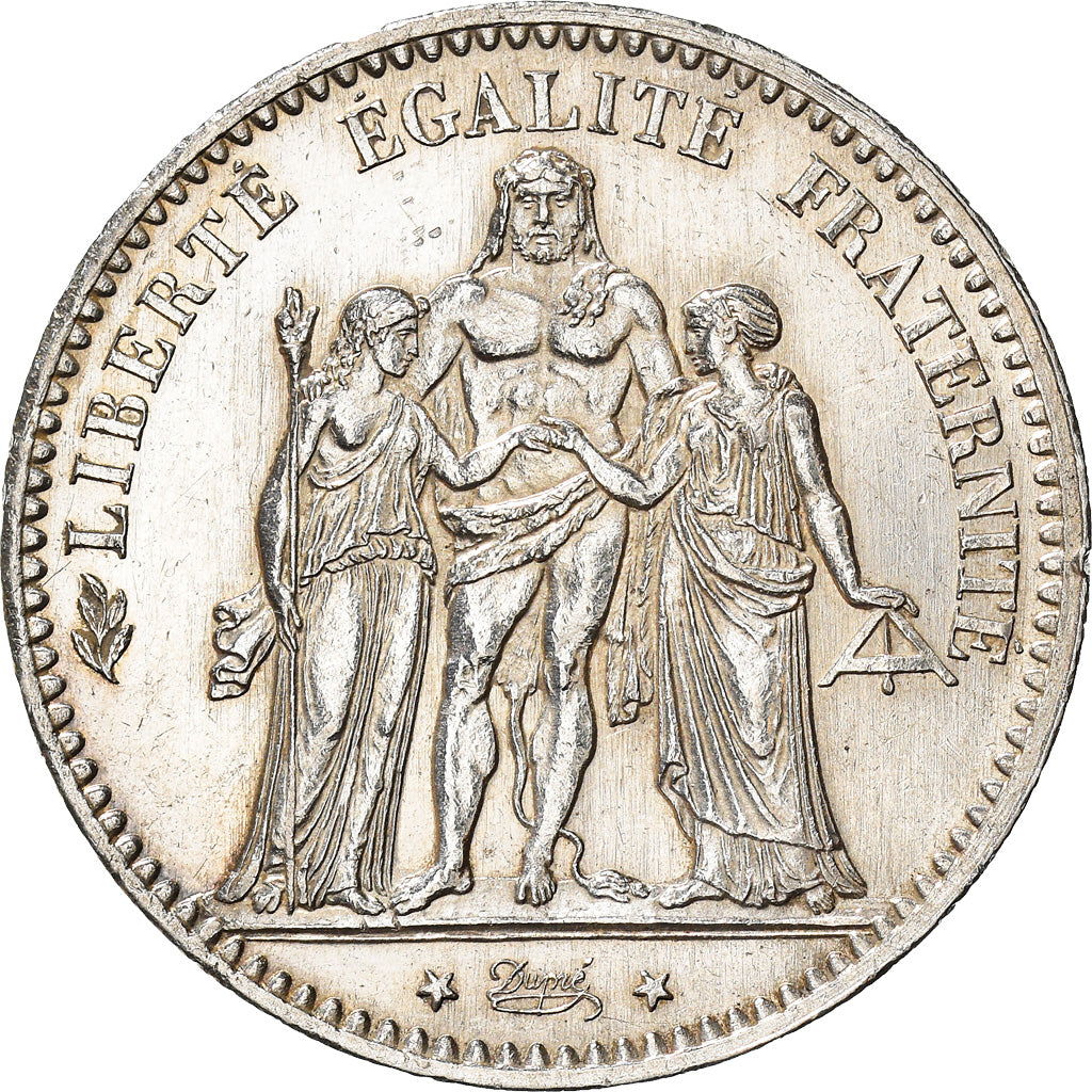 Coin, France, Hercule, 5 Francs, 1877, Paris, AU(55-58), Silver, KM:820.1