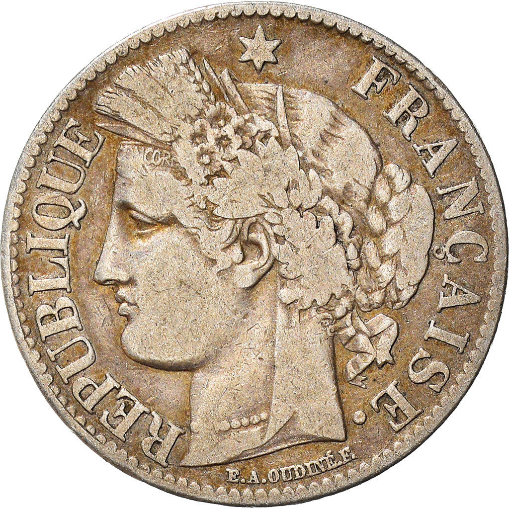 Monnaie, France, Cérès, 2 Francs, 1871, Paris, TB+, Argent, Gadoury:530