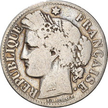 Coin, France, Cérès, 2 Francs, 1871, Paris, VF(20-25), Silver, KM:817.1
