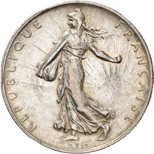 Coin, France, Semeuse, 2 Francs, 1916, Paris, AU(50-53), Silver, KM:845.1