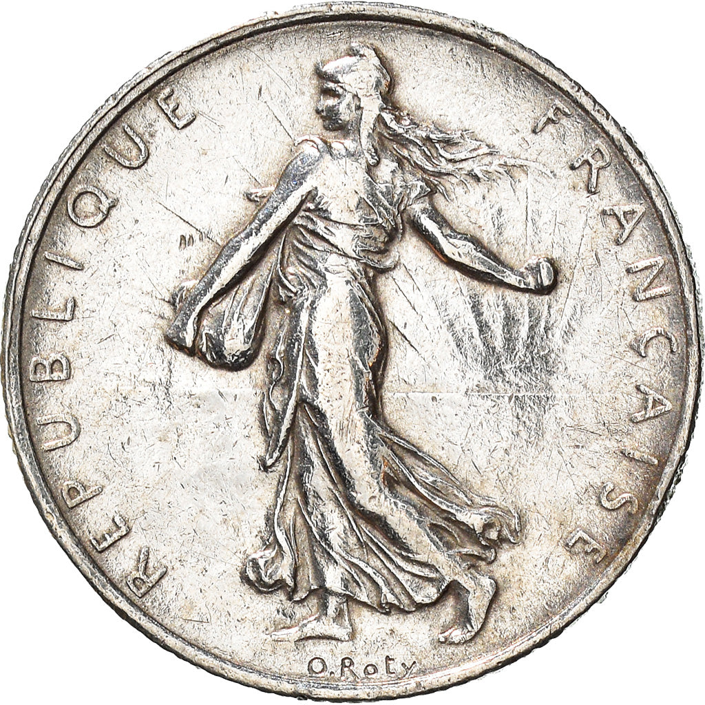 Coin, France, Semeuse, 2 Francs, 1918, Paris, AU(50-53), Silver, KM:845.1