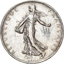 Coin, France, Semeuse, 2 Francs, 1918, Paris, AU(50-53), Silver, KM:845.1