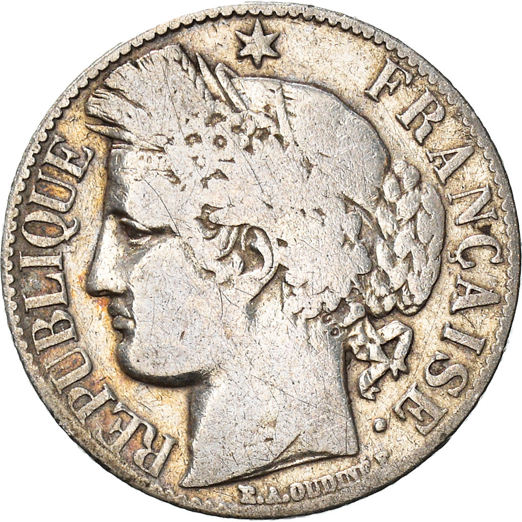 Moneta, Francia, Cérès, Franc, 1888, Paris, MB, Argento, KM:822.1