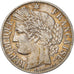 Moneta, Francja, Cérès, Franc, 1872, Paris, VF(30-35), Srebro, KM:822.1