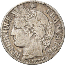Münze, Frankreich, Cérès, Franc, 1871, Paris, SGE+, Silber, KM:822.1
