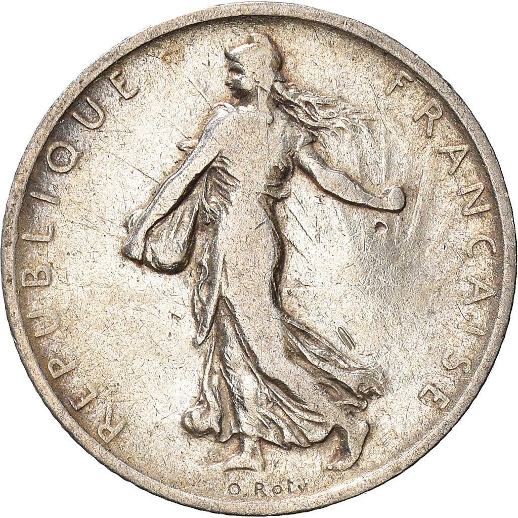 Moeda, França, Semeuse, Franc, 1901, Paris, VF(20-25), Prata, KM:844.1