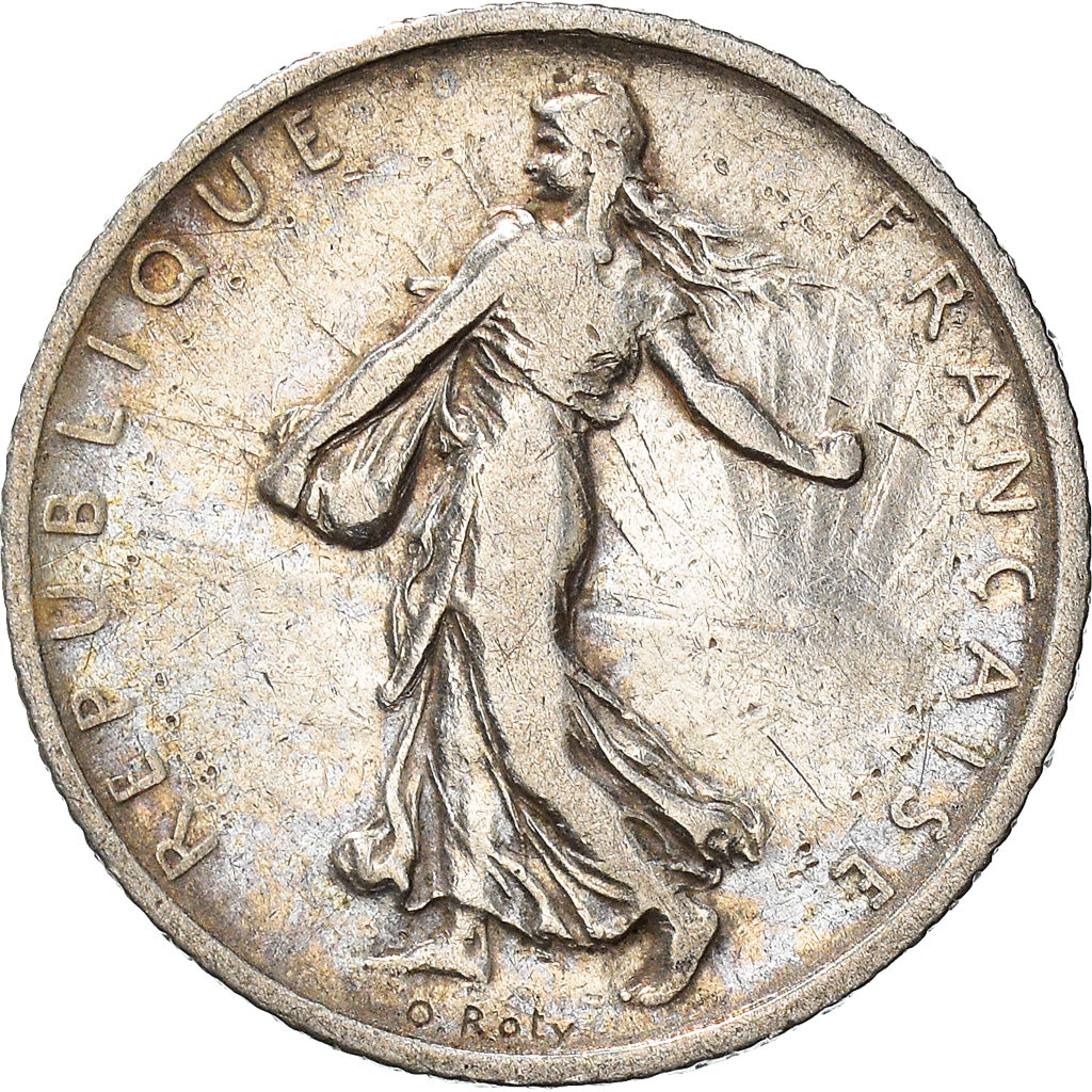 Coin, France, Semeuse, Franc, 1904, Paris, VF(20-25), Silver, KM:844.1