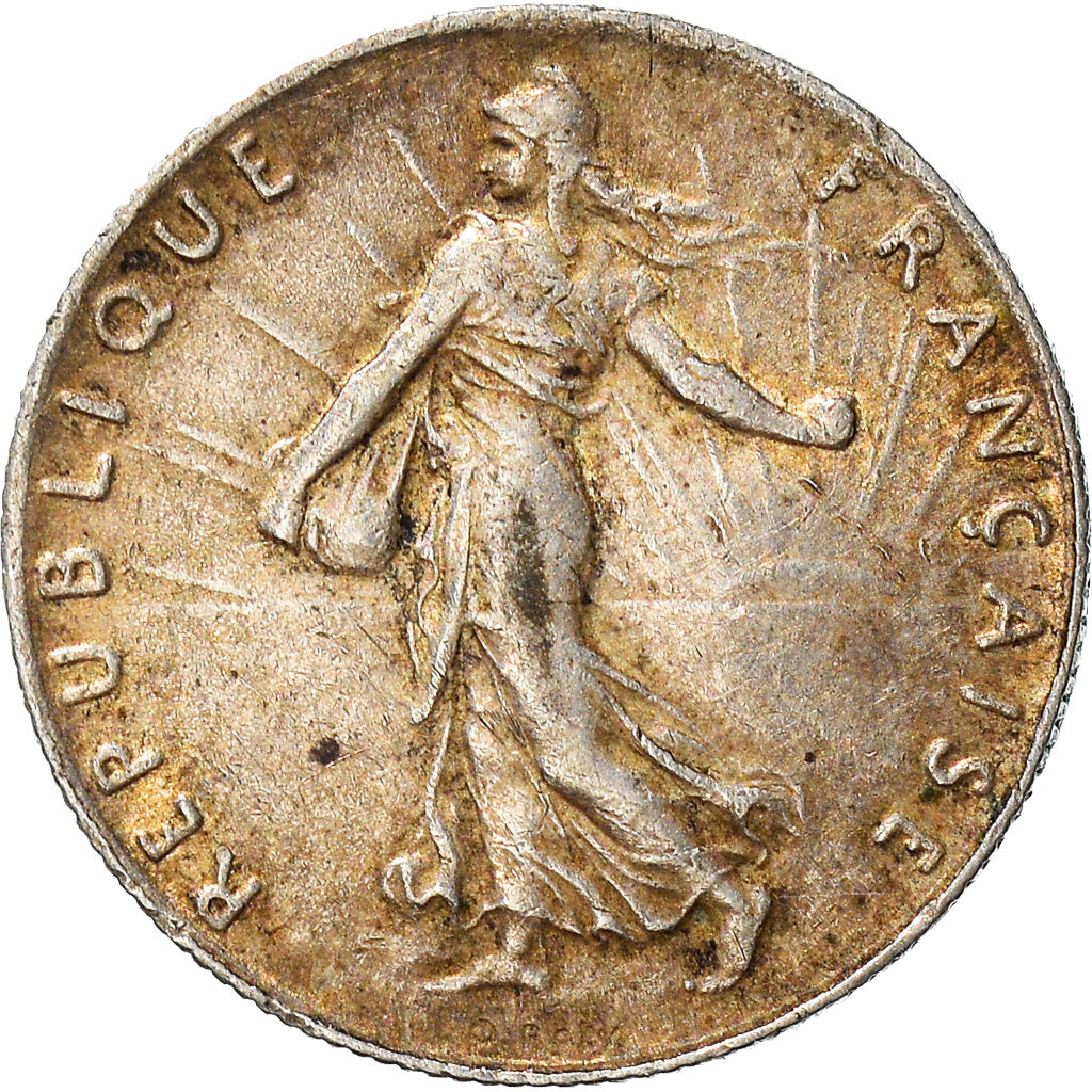 Coin, France, Semeuse, 50 Centimes, 1920, Paris, EF(40-45), Silver, KM:854