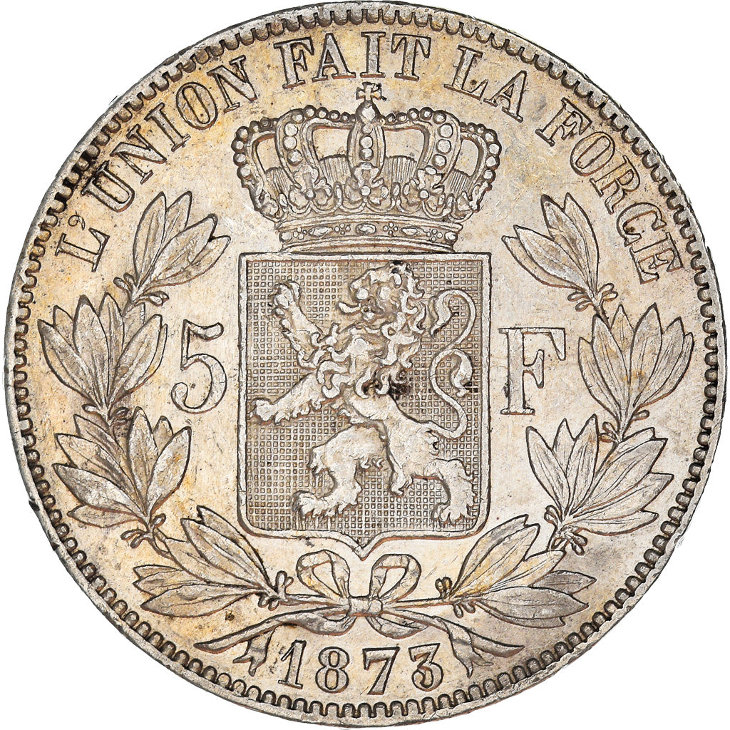 Monnaie, Belgique, Leopold II, 5 Francs, 5 Frank, 1873, TTB+, Argent, KM:24