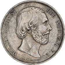 Münze, Niederlande, William III, 2-1/2 Gulden, 1872, SS, Silber, KM:82