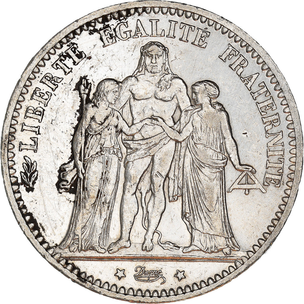 Coin, France, Hercule, 5 Francs, 1873, Paris, EF(40-45), Silver, KM:820.1