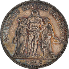 Moneta, Francia, Hercule, 5 Francs, 1874, Paris, BB, Argento, KM:820.1