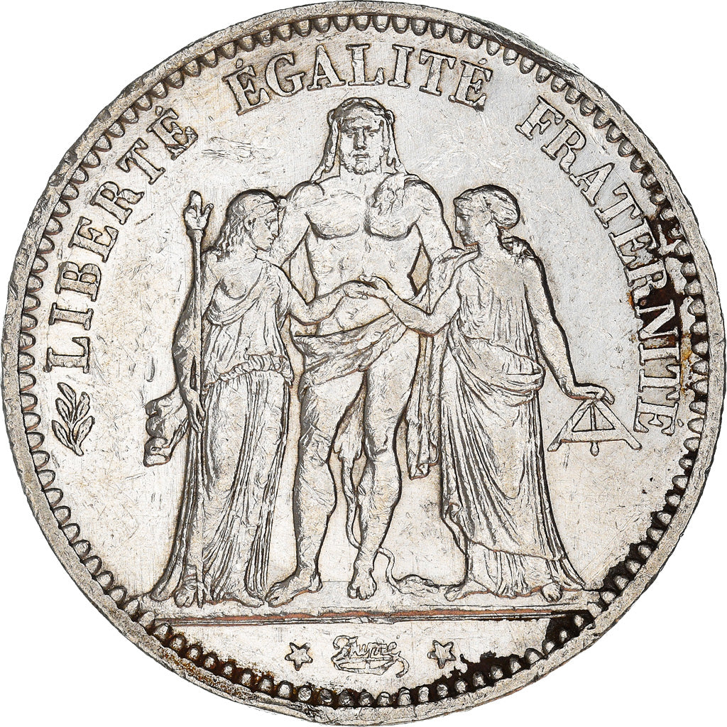 Coin, France, Hercule, 5 Francs, 1874, Paris, AU(50-53), Silver, KM:820.1
