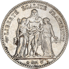Moneda, Francia, Hercule, 5 Francs, 1874, Bordeaux, MBC, Plata, KM:820.2