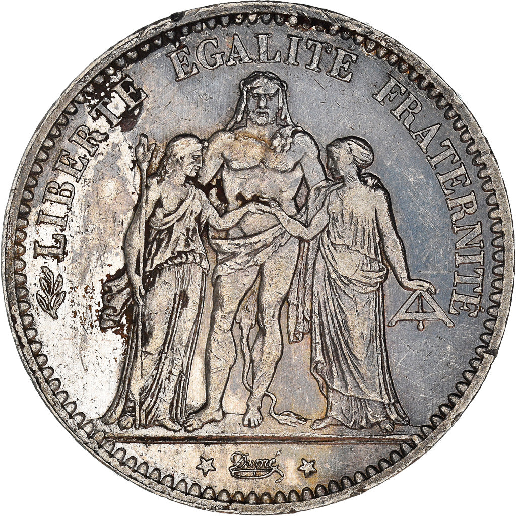 Coin, France, Hercule, 5 Francs, 1875, Paris, AU(50-53), Silver, KM:820.1