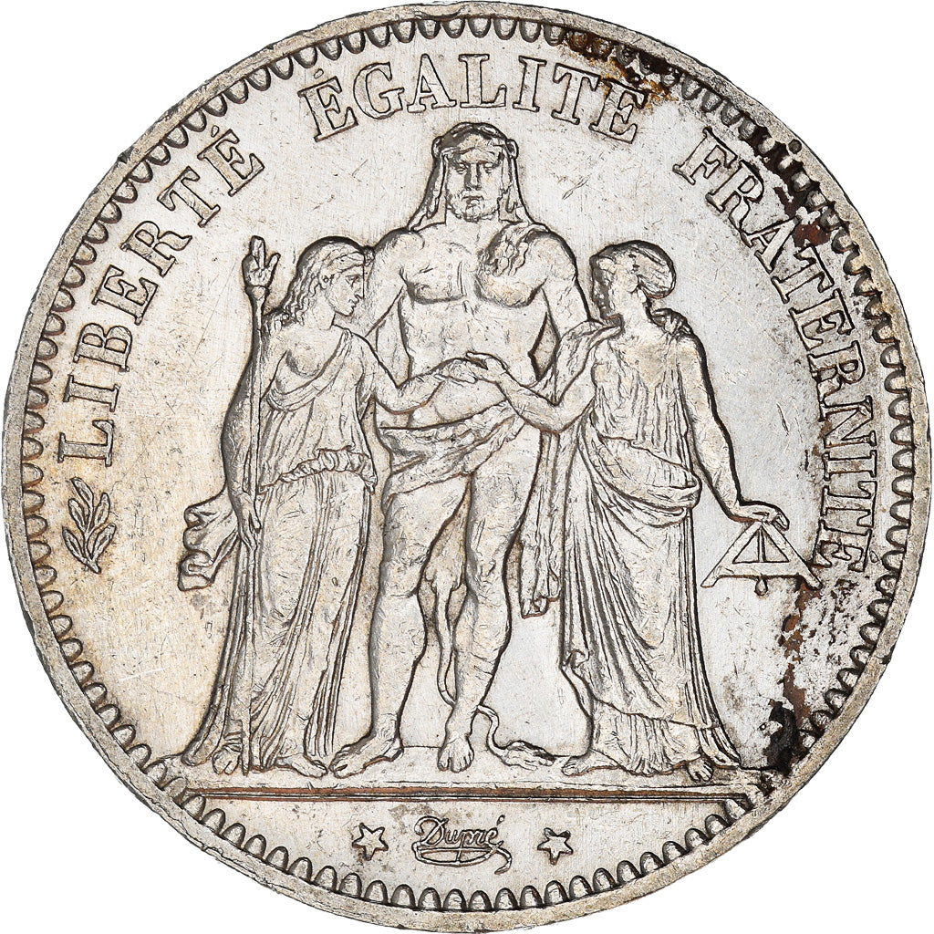 Coin, France, Hercule, 5 Francs, 1875, Paris, AU(50-53), Silver, KM:820.1