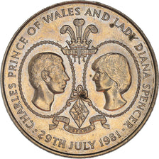 Moeda, Tristão da Cunha, Elizabeth II, 25 Pence, 1981, Pobjoy Mint, AU(55-58)