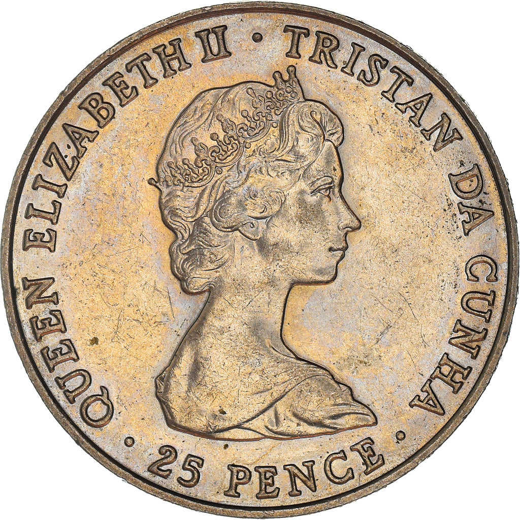 Monnaie, Tristan Da Cunha, Elizabeth II, 25 Pence, 1981, Pobjoy Mint, SUP