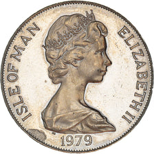 Coin, Isle of Man, Elizabeth II, Crown, 1979, Pobjoy Mint, AU(55-58)