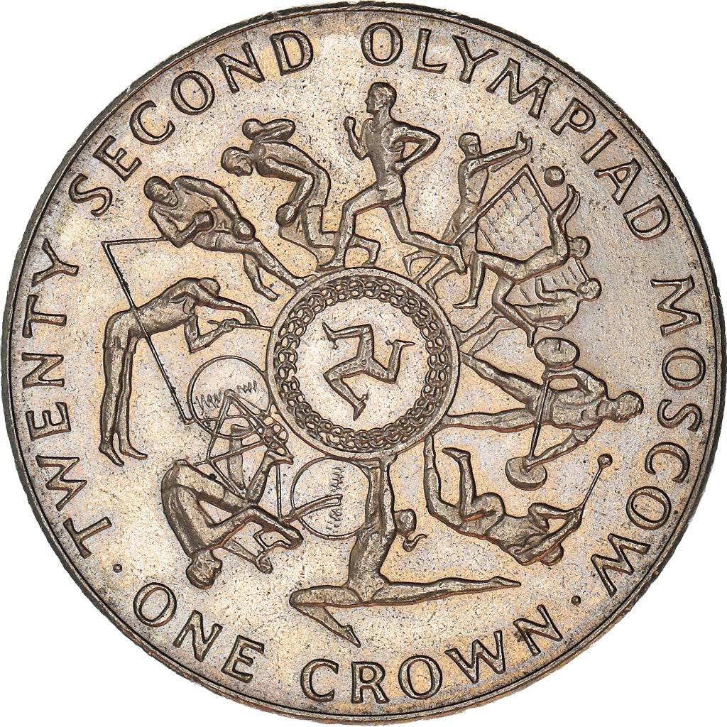 Monnaie, Isle of Man, Elizabeth II, Crown, 1980, Pobjoy Mint, SUP, Cupro-nickel