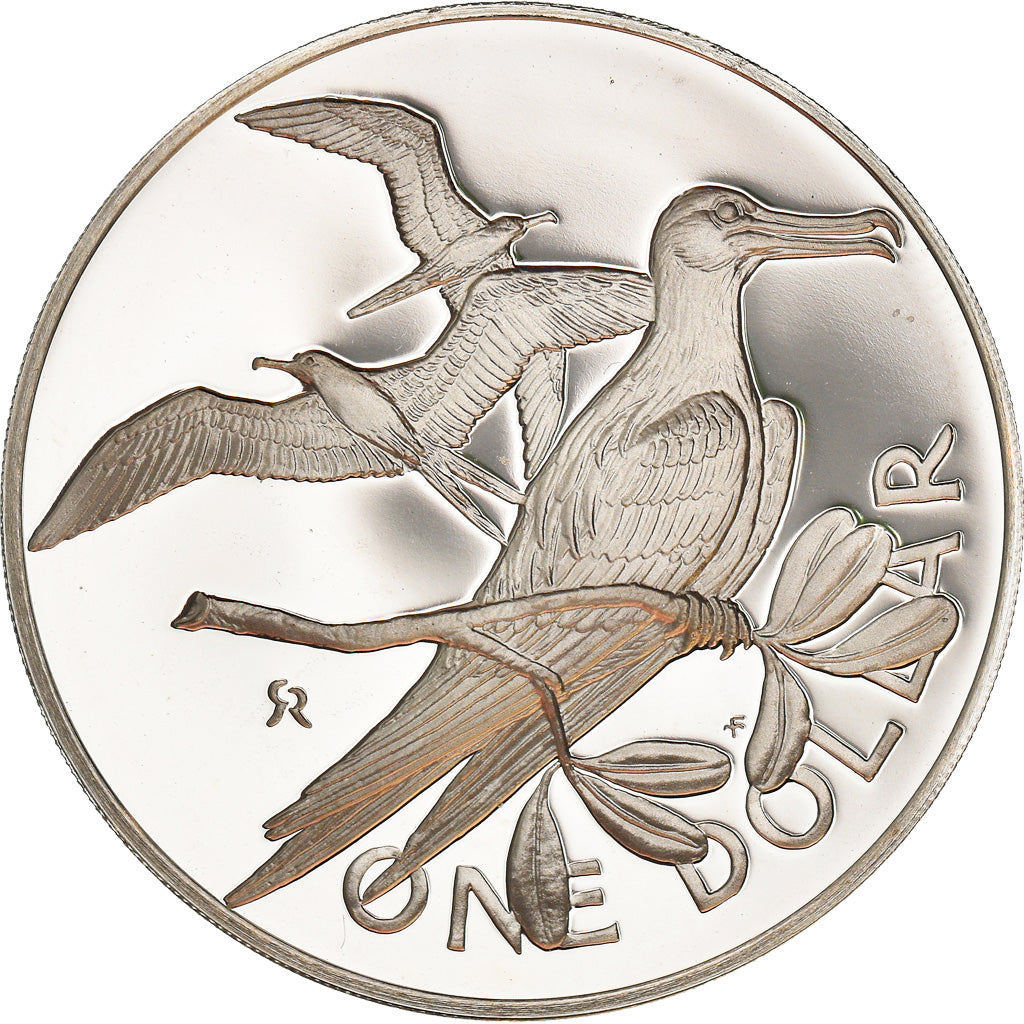 Coin, BRITISH VIRGIN ISLANDS, Dollar, 1974, Franklin Mint, Proof, MS(65-70)