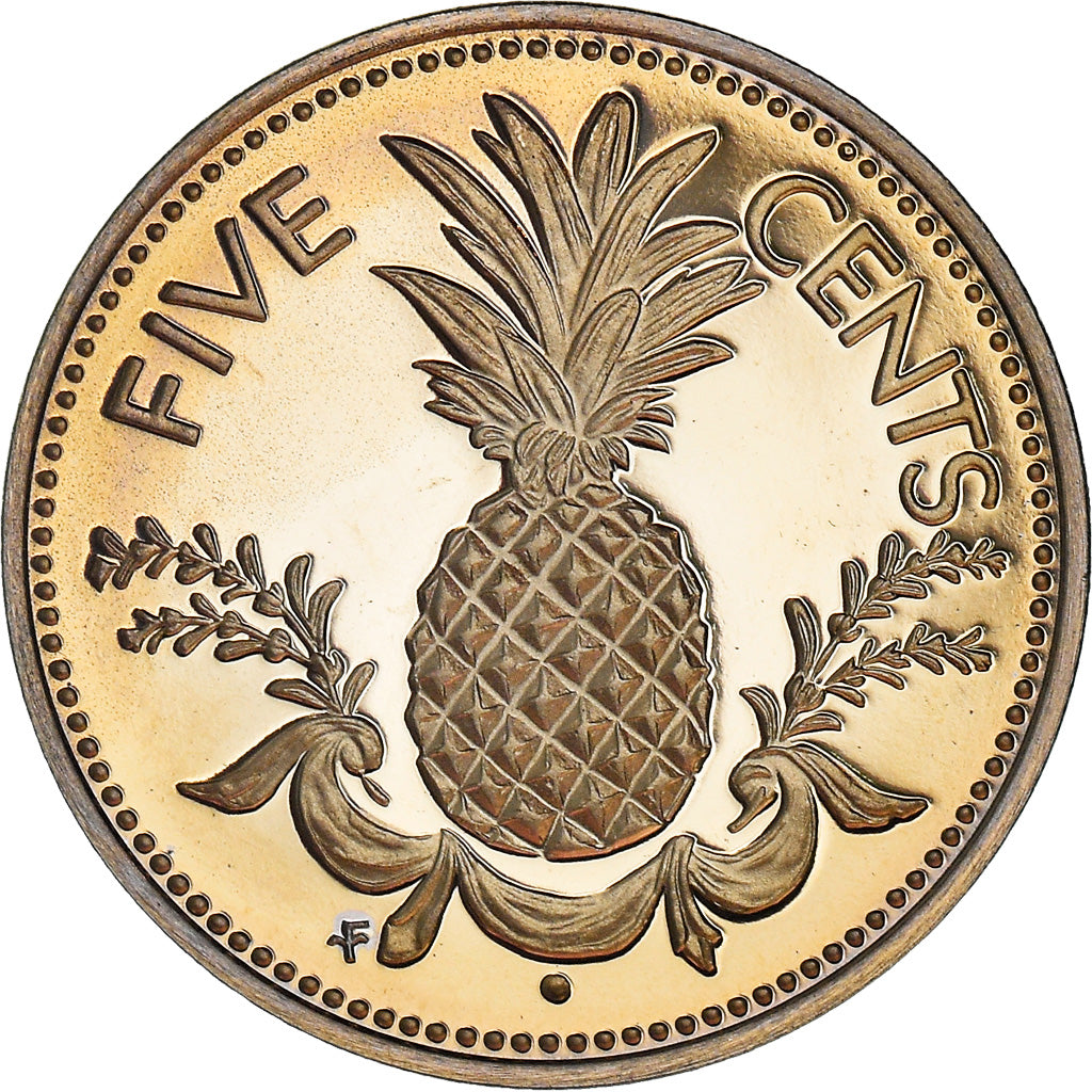 Coin, Bahamas, 5 Cents, 1974, Commonwealth Mint, Proof, MS(65-70)