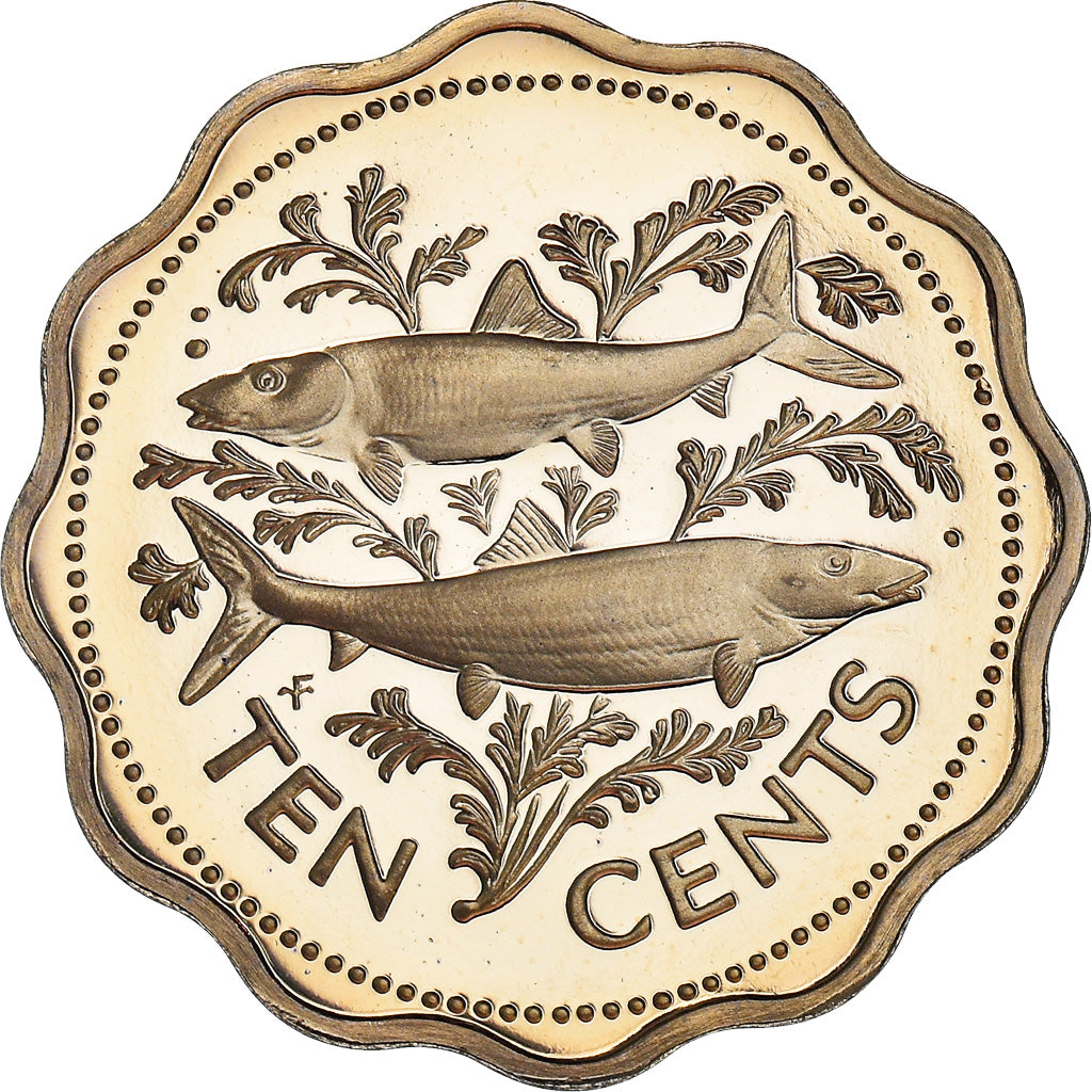 Coin, Bahamas, 10 Cents, 1974, Commonwealth Mint, Proof, MS(65-70)