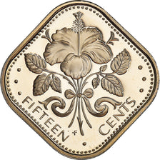 Coin, Bahamas, 15 Cents, 1974, Commonwealth Mint, Proof, MS(65-70)