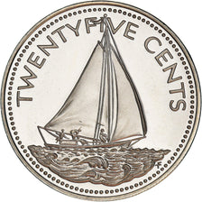 Monnaie, Bahamas, 25 Cents, 1974, Commonwealth Mint, Proof, FDC, Cupro-nickel