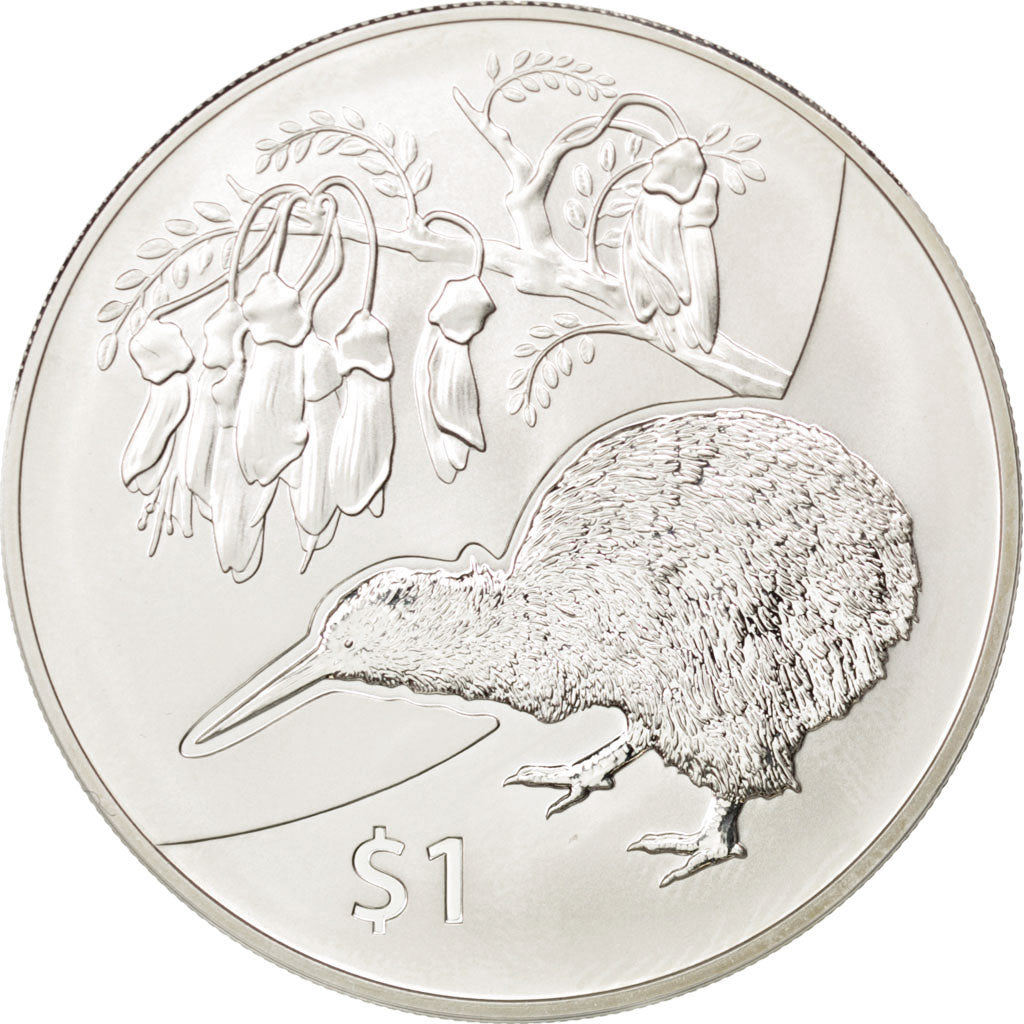 Coin, New Zealand, Elizabeth II, Dollar, 2012, Germany, MS(65-70), Silver