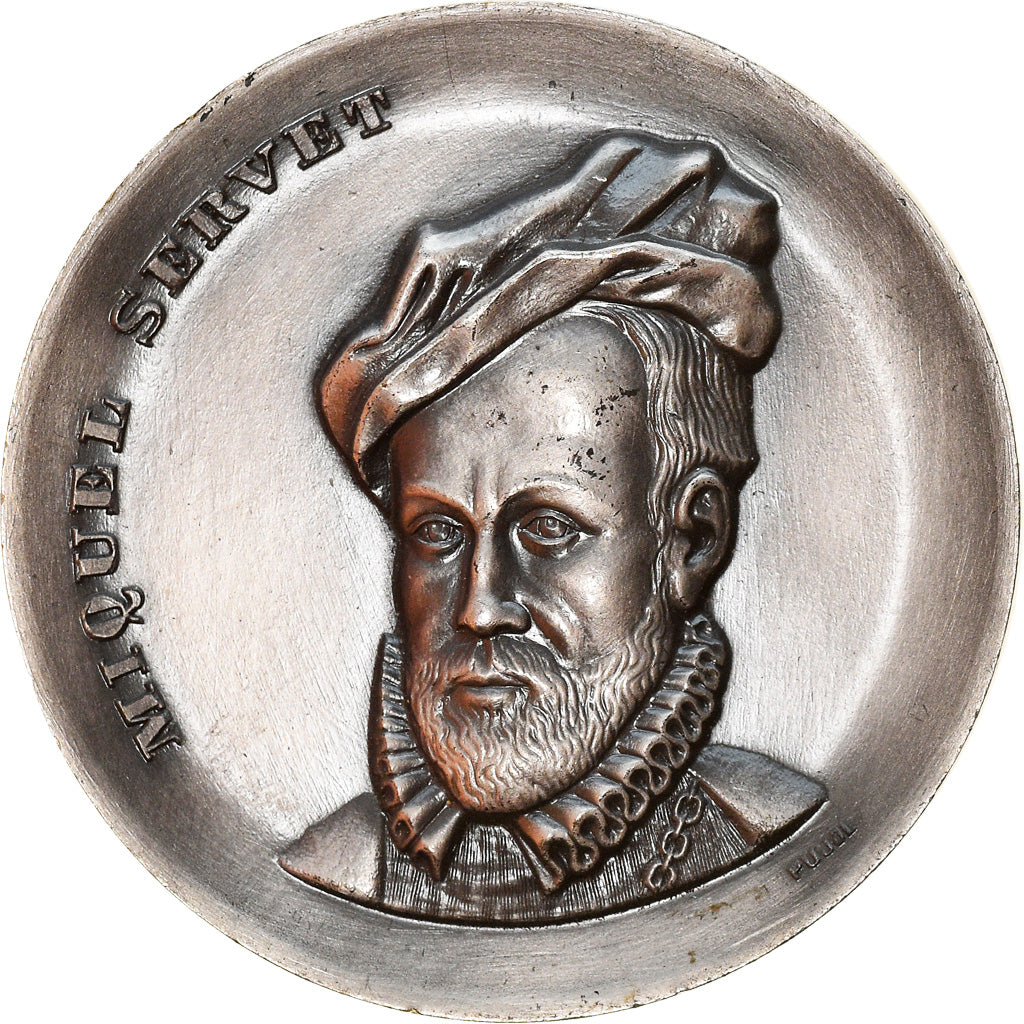 Espagne, Médaille, Miquel Servet, Sciences & Technologies, 1969, Pujol, TTB+