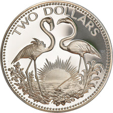 Moneta, Bahamy, Elizabeth II, 2 Dollars, 1974, Franklin Mint, U.S.A., Proof