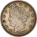 Monnaie, États-Unis, Liberty Nickel, 5 Cents, 1907, Philadelphie, TTB