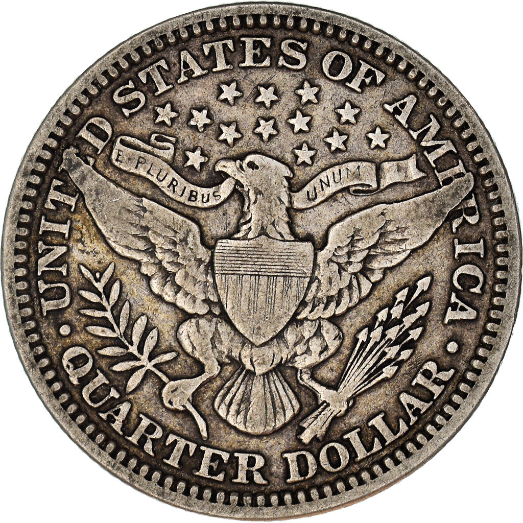 Coin, United States, Barber Quarter, 1915, Philadelphia, VF(30-35)